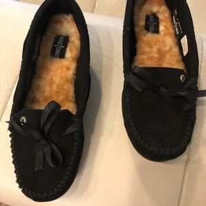 Black Suede House Shoes